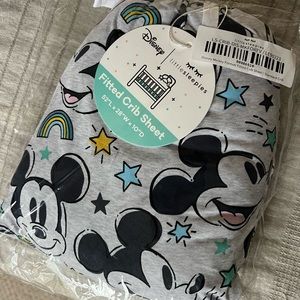 Mickey Mouse crib sheet, NIB little sleepies